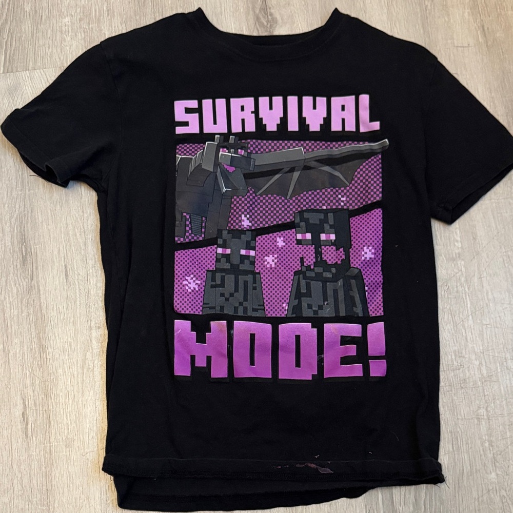 Kids Black and Purple Graphic Tee